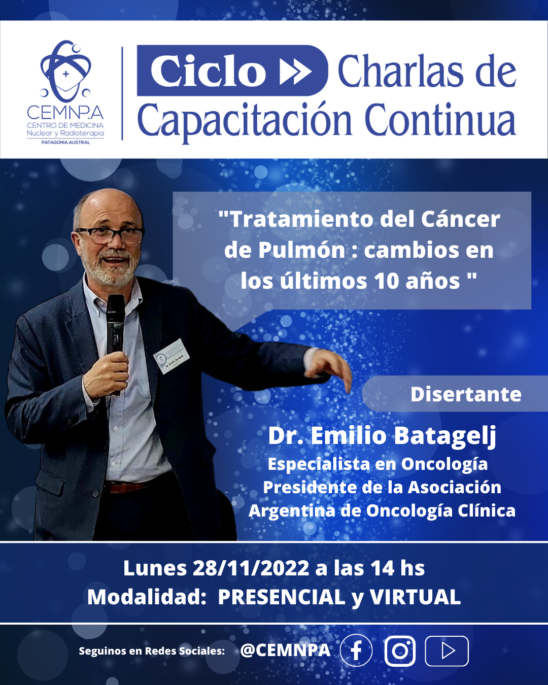 CICLO “Charlas de Capacitación Continua”: Dr. Emilio Batagelj