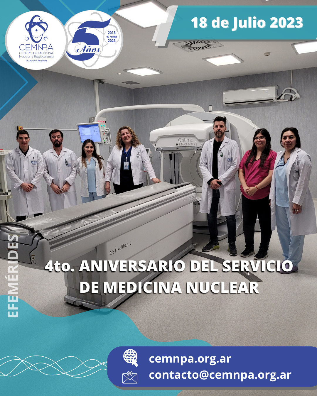 CUARTO ANIVERSARIO DEL SERVICIO DE MEDICINA NUCLEAR