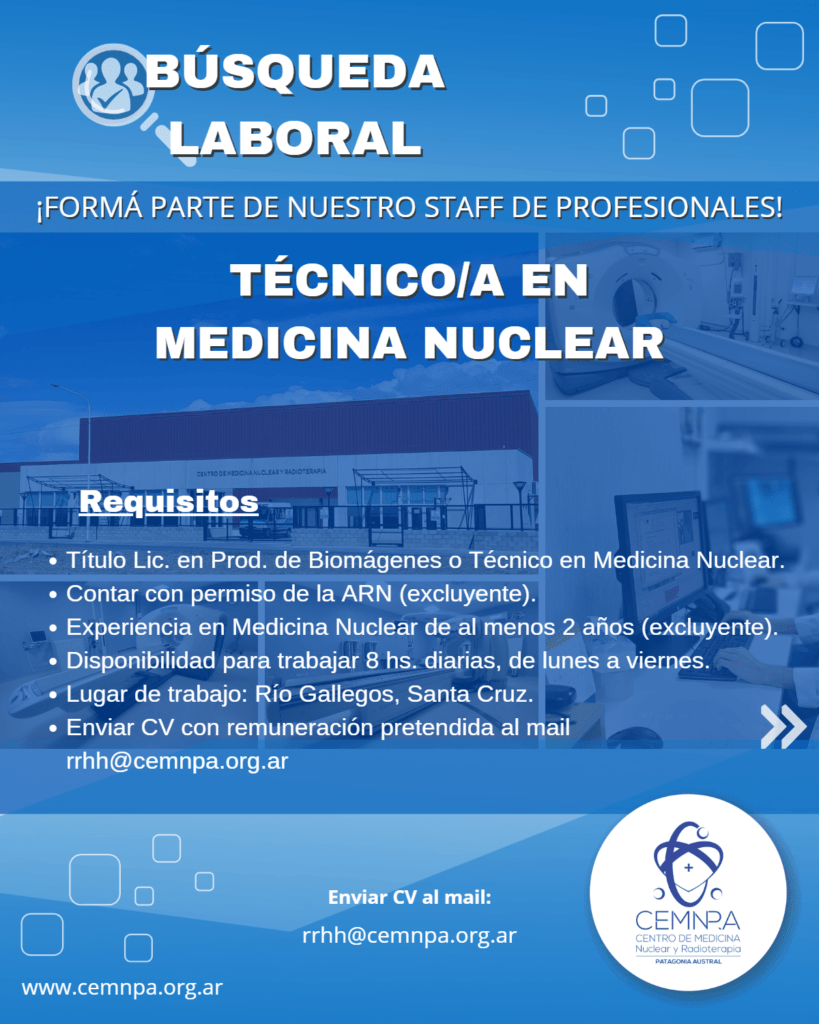 3 TECNICO EN MEDICINA NUCLEAR Requisitos