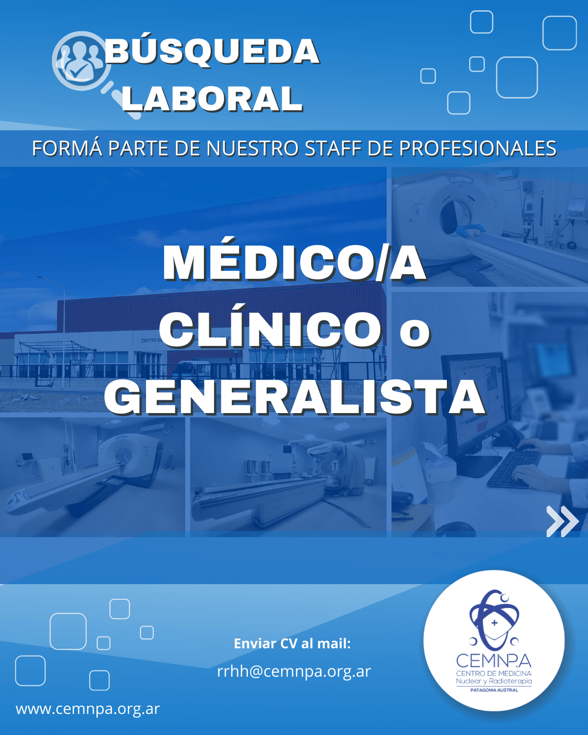 Búsqueda Laboral MEDICO/A CLINICO o GENERALISTA