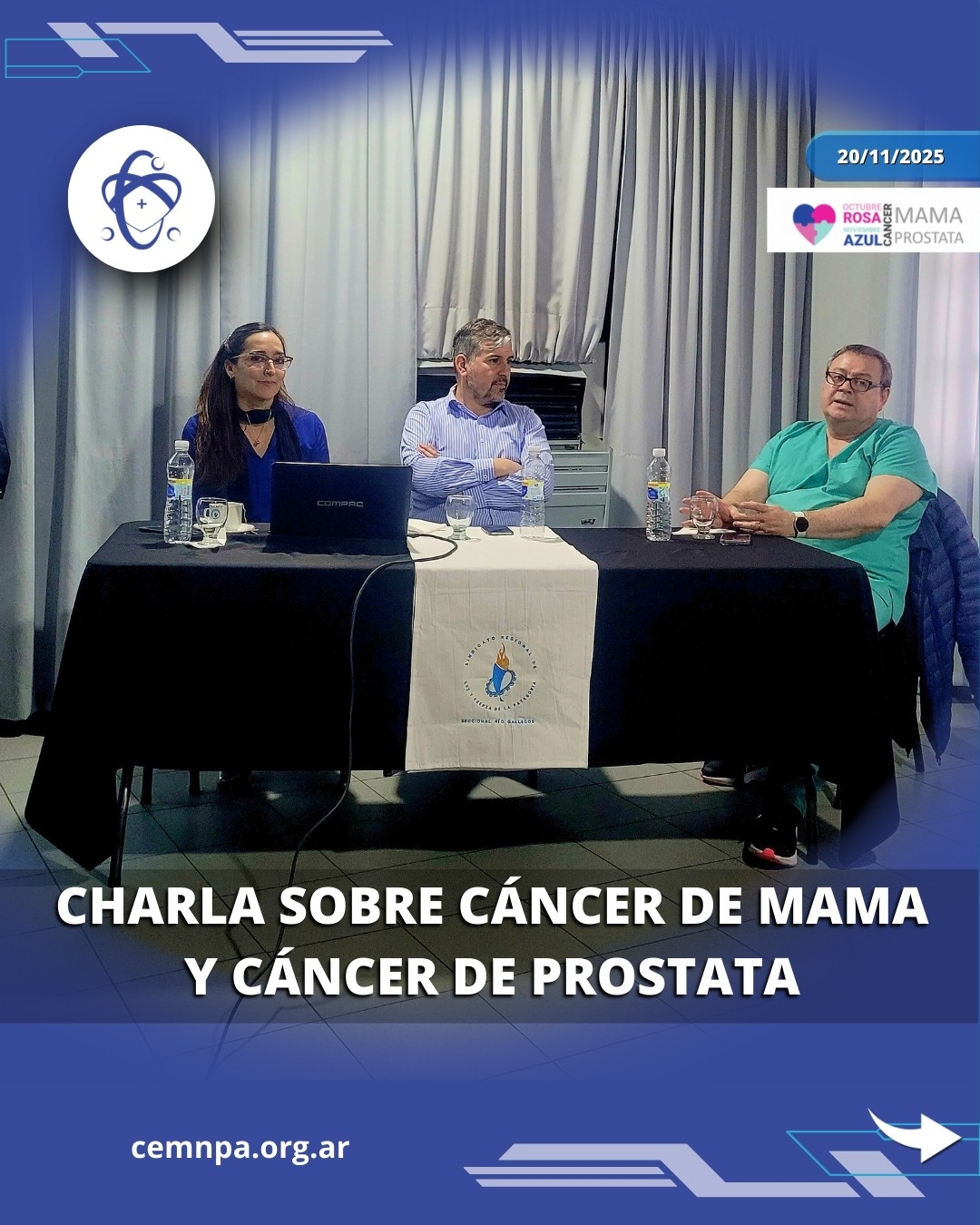 CHARLA ABIERTA SOBRE CÁNCER DE MAMA Y CÁNCER DE PROSTATA